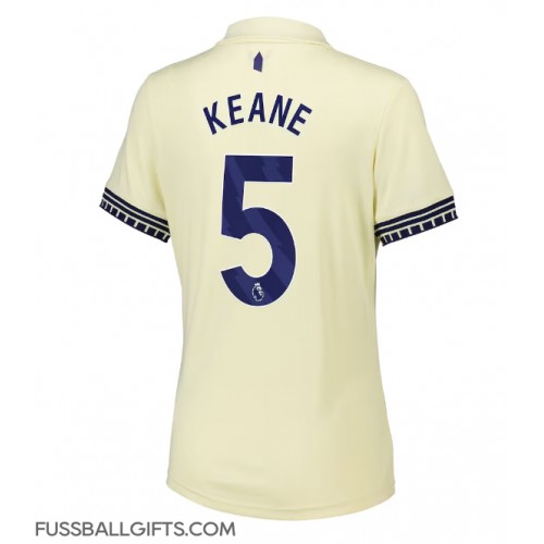 Everton Michael Keane #5 Fußballbekleidung Auswärtstrikot Damen 2025-26 Kurzarm